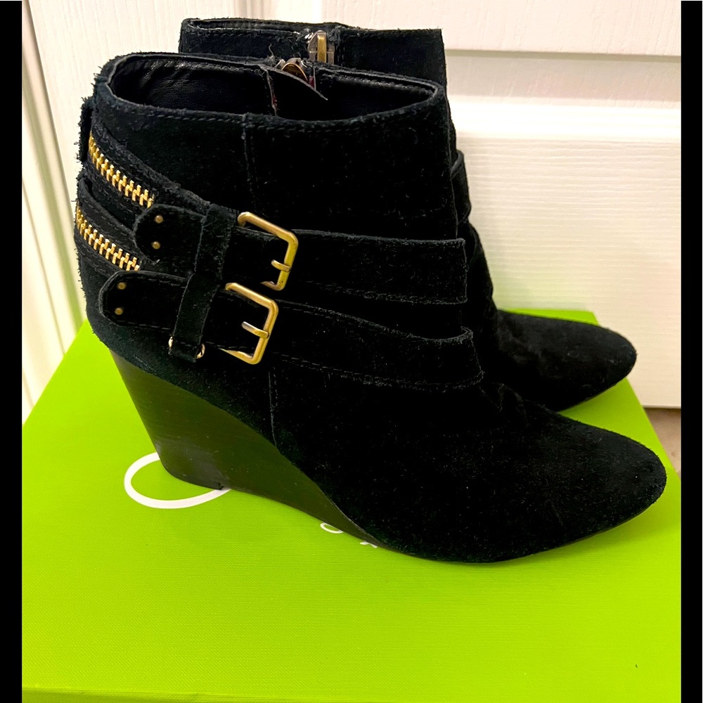 Suede booties